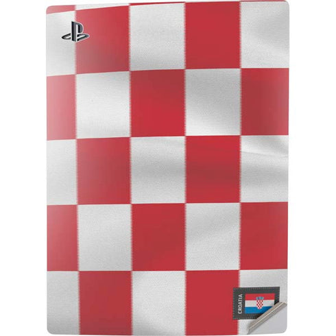 Croatia Soccer Flag PS5 Digital Edition Console Skin